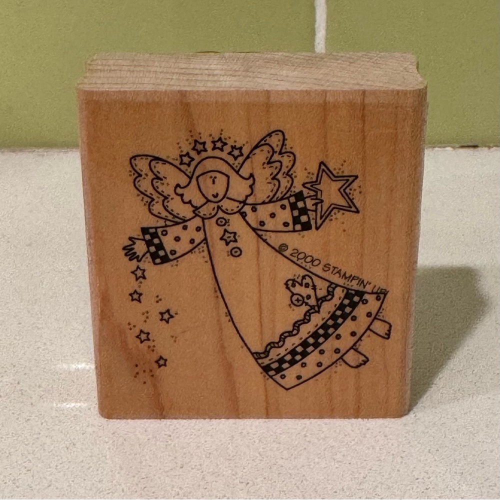 Vintage Stampin' Up! Holiday Hello Angel c. 2000